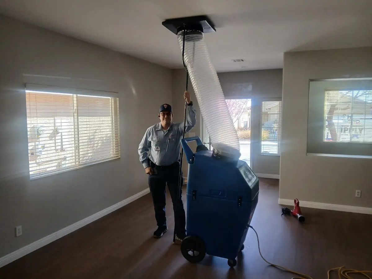 Professional Dryer Vent Cleaning work inside a Muleshoe home